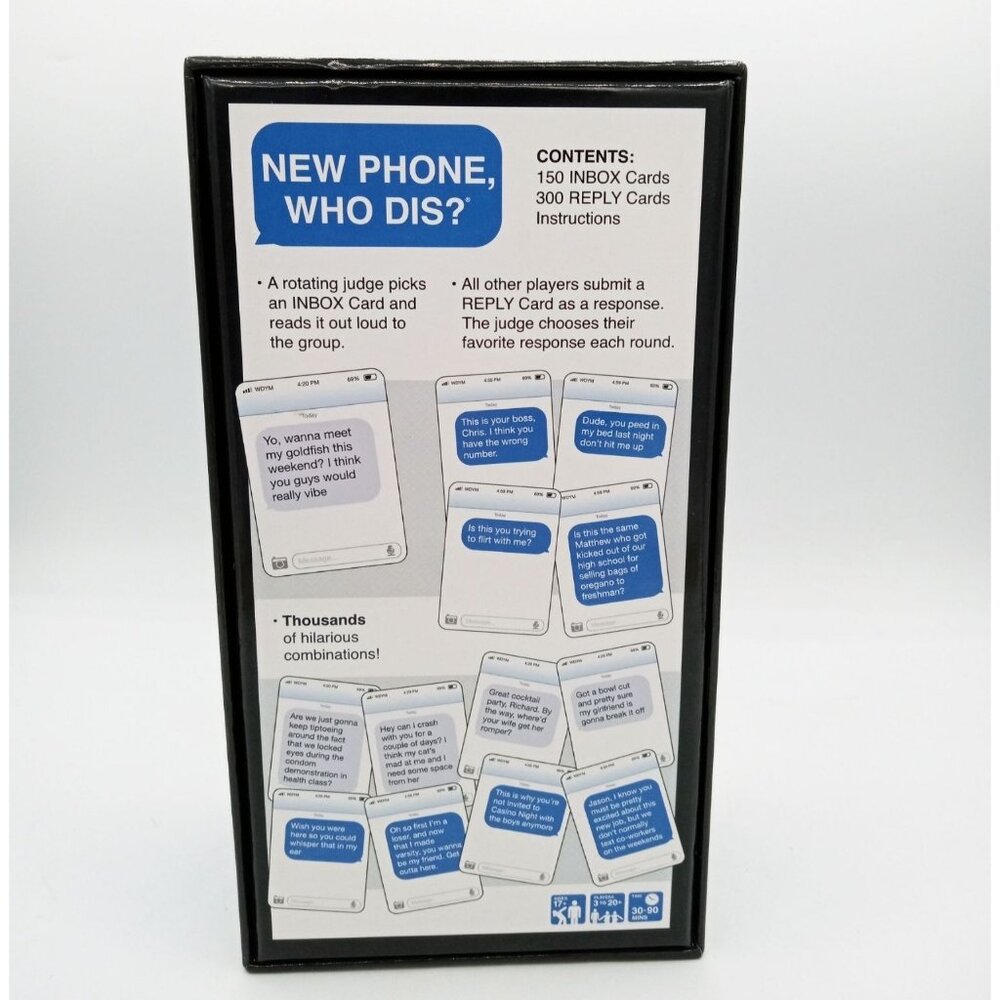 New Phone Who Dis? Adult Party Card Game Offline Text Messaging Ages 17 and Up - Picture 10 of 15